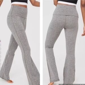 Aerie Heather Gray Flare Leggings